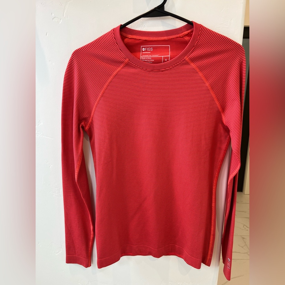 Figs Women's Red Long Sleeve underscrub